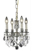 Elegant Lighting Lille 4 Light Pendant Model: 9104D10DB-GT/RC