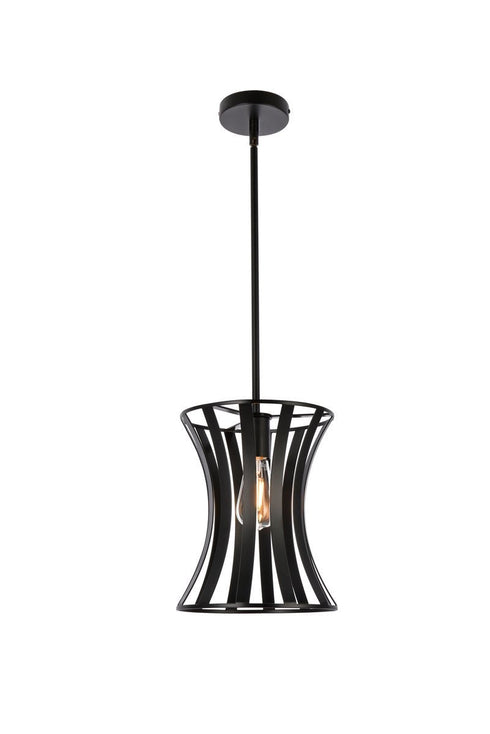 Living District Lily 1 Light Pendant Model: LD7076D10BK