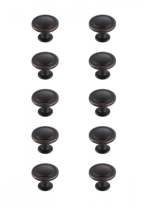 Elegant Decor Logyn 1.3 Inch Diameter Matte Black Mushroom Model: KB2005-MB-10PK
