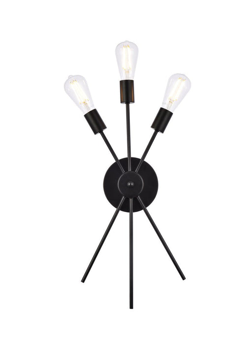Living District Lucca 3 Light Vanity Model: LD640W10BRK