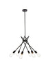 Living District Lucca 6 Light Pendant Model: LD640D23BK
