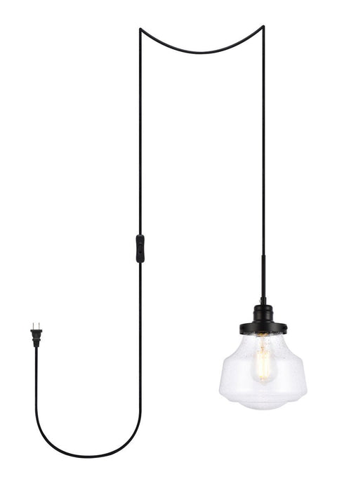Living District Lyle 1 Light Pendant Model: LDPG6252BK