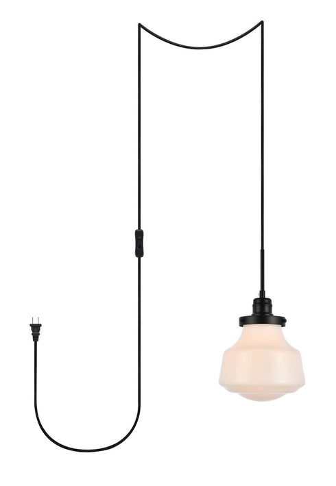 Living District Lyle 1 Light Pendant Model: LDPG6255BK