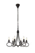 Elegant Lighting Lyndon 6 Light Pendant Model: 1452D22DB
