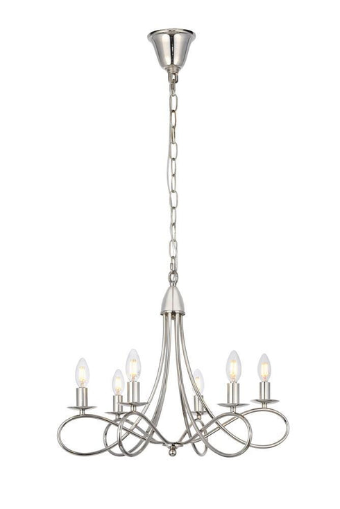 Elegant Lighting Lyndon 6 Light Pendant Model: 1452D22DB