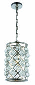 Elegant Lighting Madison 1 Light Pendant Model: 1204D8GI/RC