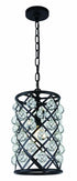 Elegant Lighting Madison 1 Light Pendant Model: 1204D8GI/RC