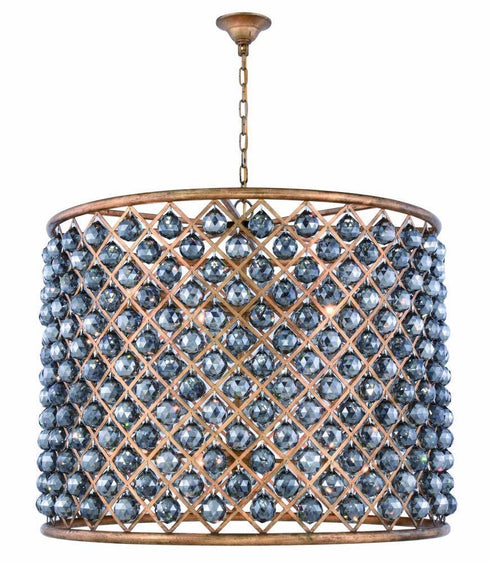 Elegant Lighting Madison 12 Light Pendant Model: 1206D35MB/RC