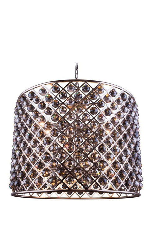 Elegant Lighting Madison 12 Light Pendant Model: 1206D35MB/RC