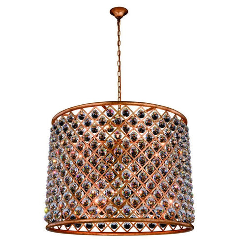 Elegant Lighting Madison 12 Light Pendant Model: 1206D35MB/RC