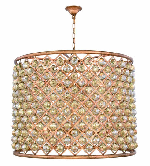 Elegant Lighting Madison 12 Light Pendant Model: 1206D35MB/RC