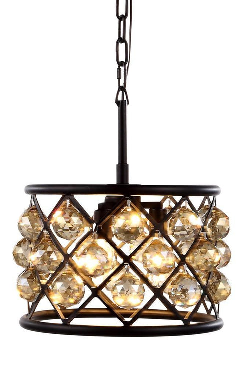 Elegant Lighting Madison 3 Light Pendant Model: 1214D12GI/RC