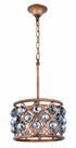 Elegant Lighting Madison 3 Light Pendant Model: 1214D12GI/RC