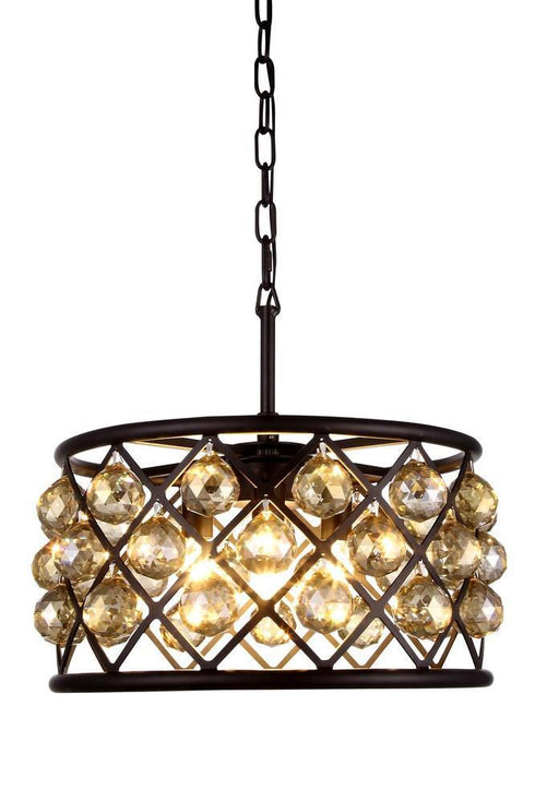 Elegant Lighting Madison 4 Light Pendant Model: 1214D16GI/RC