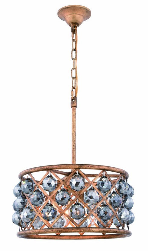Elegant Lighting Madison 4 Light Pendant Model: 1214D16GI/RC