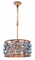 Elegant Lighting Madison 4 Light Pendant Model: 1214D16GI/RC