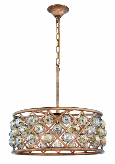 Elegant Lighting Madison 5 Light Pendant Model: 1214D20GI/RC