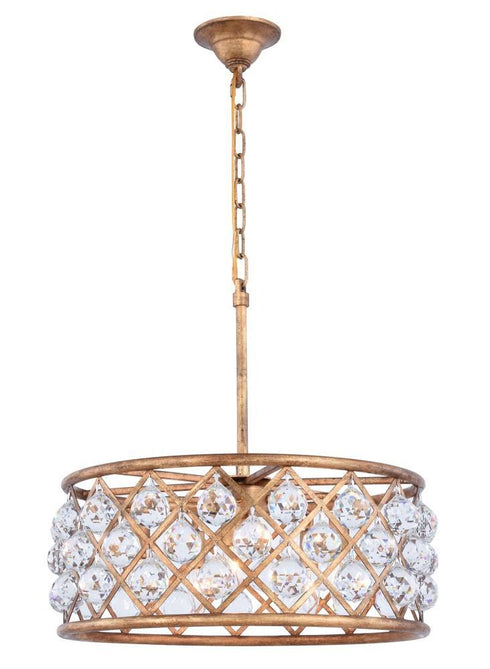 Elegant Lighting Madison 5 Light Pendant Model: 1214D20GI/RC