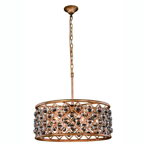 Elegant Lighting Madison 6 Light Pendant Model: 1213D25GI/RC