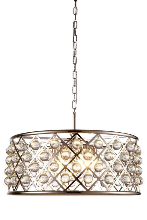 Elegant Lighting Madison 6 Light Pendant Model: 1213D25GI/RC