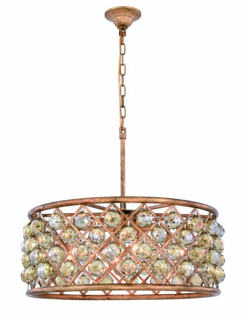 Elegant Lighting Madison 6 Light Pendant Model: 1214D25GI/RC