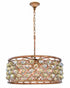 Elegant Lighting Madison 6 Light Pendant Model: 1214D25GI/RC