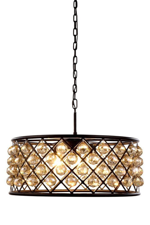 Elegant Lighting Madison 6 Light Pendant Model: 1214D25GI/RC