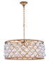 Elegant Lighting Madison 6 Light Pendant Model: 1214D25GI/RC