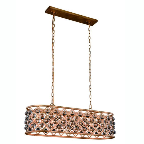 Elegant Lighting Madison 6 Light Pendant Model: 1215G40GI/RC