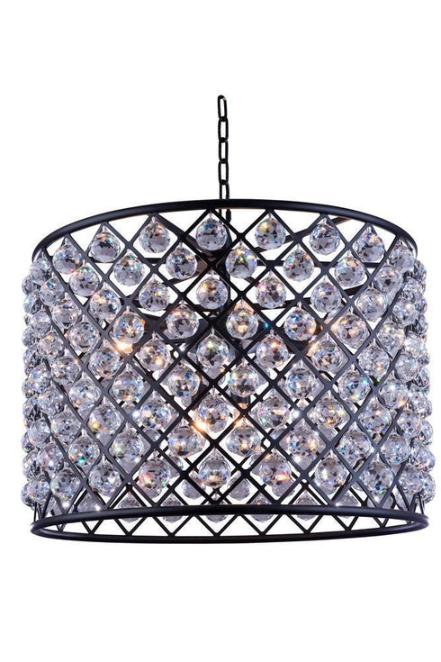 Elegant Lighting Madison 8 Light Pendant Model: 1206D27MB/RC