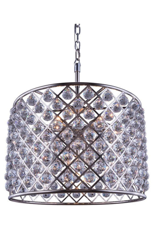 Elegant Lighting Madison 8 Light Pendant Model: 1206D27MB/RC