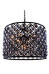 Elegant Lighting Madison 8 Light Pendant Model: 1206D27MB/RC