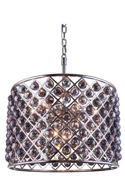 Elegant Lighting Madison 8 Light Pendant Model: 1206D27MB/RC