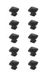 Elegant Decor Marcel 1.2 Inch Matte Black Square Knob Model: KB2023-MB-10PK