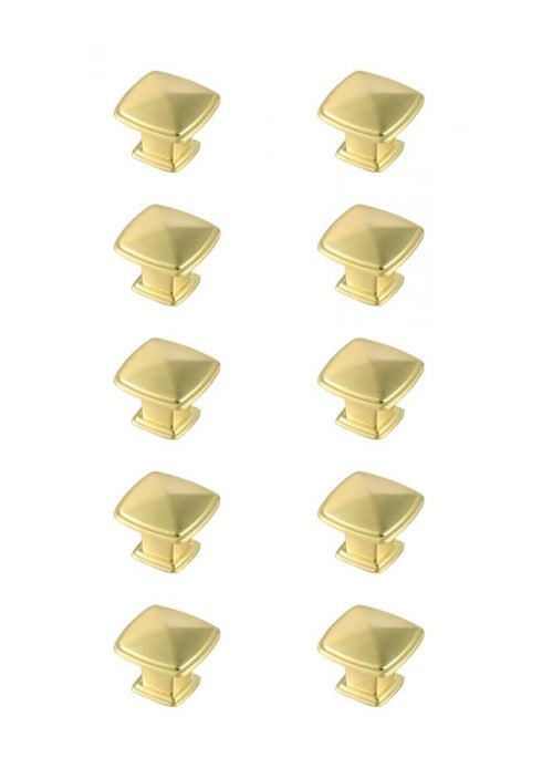 Elegant Decor Marcel 1.2 Inch Matte Black Square Knob Model: KB2023-MB-10PK