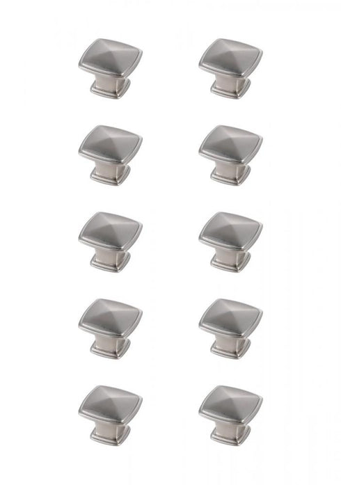 Elegant Decor Marcel 1.2 Inch Matte Black Square Knob Model: KB2023-MB-10PK