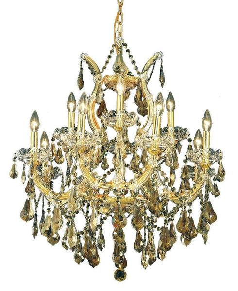 Elegant Lighting Maria Theresa 13 Light Chandelier Model: 2801D27C/RC