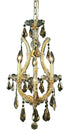 Elegant Lighting Maria Theresa 4 Light Chandelier Model: 2801D12C-GT/RC