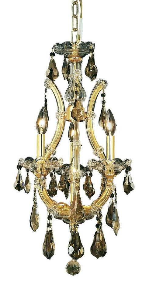 Elegant Lighting Maria Theresa 4 Light Chandelier Model: 2801D12C/RC
