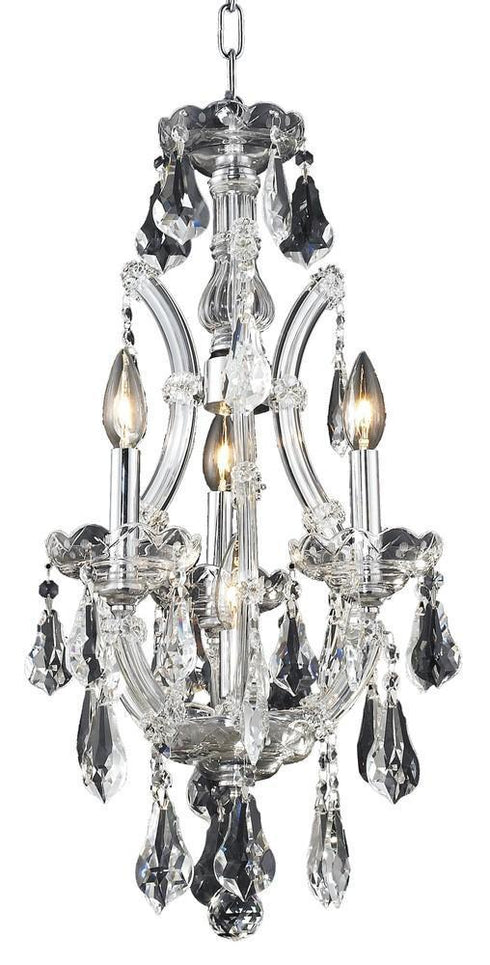 Elegant Lighting Maria Theresa 4 Light Chandelier Model: 2801D12C/RC