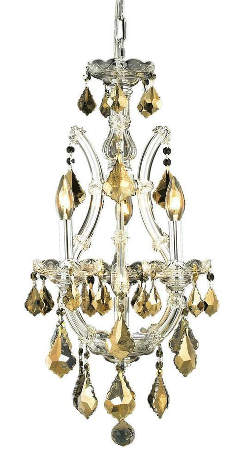 Elegant Lighting Maria Theresa 4 Light Pendant Model: 2800D12C/RC