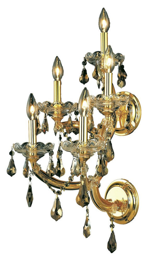 Elegant Lighting Maria Theresa 5 Light Sconce Model: 2801W5C-GT/RC