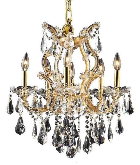Elegant Lighting Maria Theresa 6 Light Chandelier Model: 2801D20C/RC