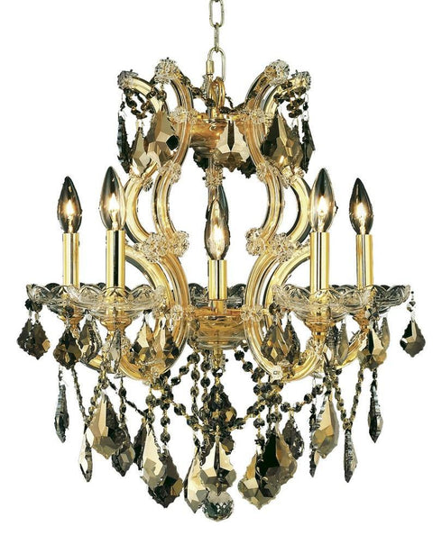 Elegant Lighting Maria Theresa 6 Light Pendant Model: 2800D20C/RC