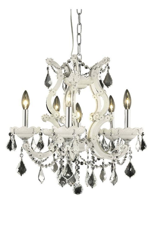 Elegant Lighting Maria Theresa 6 Light Pendant Model: 2800D20C/RC