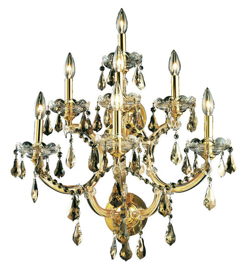 Elegant Lighting Maria Theresa 7 Light Sconce Model: 2801W7C-GT/RC