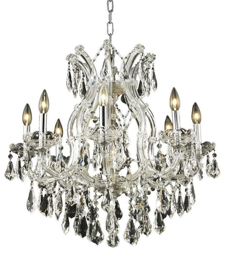 Elegant Lighting Maria Theresa 9 Light Chandelier Model: 2801D26C/RC