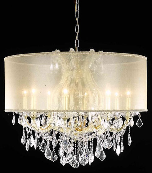 Elegant Lighting Maria Theresa Chandelier Model: 2800D20C+SH-1R23S/RC