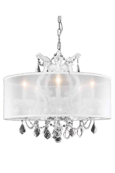 Elegant Lighting Maria Theresa Chandelier Model: 2800D20WH+SH-1R23S/EC
