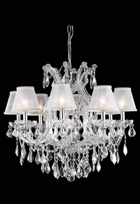 Elegant Lighting Maria Theresa Chandelier Model: 2800D26C+SH-1R6S/EC